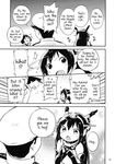  2girls admiral_(kantai_collection) comic english fairy_(kantai_collection) greyscale hard_translated kantai_collection long_hair monochrome multiple_girls nagato_(kantai_collection) watarai_keiji 