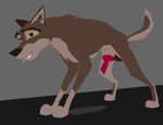  3d_(artwork) animal_genitalia animal_penis animated balls balto balto_(film) canine canine_penis cum digital_media_(artwork) dog erection feral knot male mammal no_sound open_mouth penis simple_background smile solo tongue tongue_out wolf 
