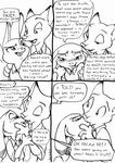  annoyed anthro black_and_white blush canine comic cupping_chin dialogue disney duo embrace eric_schwartz eye_contact female fox frown judy_hopps kissing lagomorph line_art male mammal monochrome nick_wilde open_mouth rabbit shy speech_bubble unseen_character zootopia 