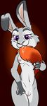  2016 absurd_res anthro areola belly breasts canine digital_media_(artwork) disney drooling duo female first_person_view fox fur grey_fur hi_res imminent_vore invalid_tag judy_hopps lagomorph lanoya_(artist) long_ears male mammal nick_wilde nipples nude open_mouth orange_fur purple_eyes pussy rabbit saliva simple_background smile tail_holding teeth vore zootopia 