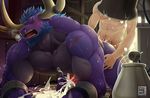  abs alistar_(lol) all_fours anal anal_penetration biceps big_muscles bovine cattle clenched_teeth clothed clothing cum cum_on_ground cumshot duo erection eyes_closed facial_piercing horn horn_ring league_of_legends loincloth machine male mammal milking_machine minotaur mumu202 muscular muscular_male nipples nose_piercing nose_ring open_mouth orgasm pecs penetration penis piercing purple_body septum_piercing sweat teeth topless video_games 