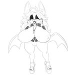  2016 anthro areola bat big_breasts breasts erect_nipples female huge_breasts hyper hyper_breasts mammal nipples pussy ravnic rouge_the_bat solo sonic_(series) 