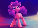 2016 abstract_background blue_eyes earth_pony equine female feral friendship_is_magic fur hair hi_res horse looking_at_viewer mammal my_little_pony pink_fur pink_hair pinkie_pie_(mlp) pony solo verulence 