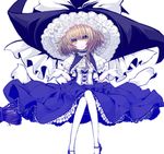  alternate_costume bad_id bad_pixiv_id beshi big_hat blonde_hair broom corset dress frilled_dress frills gloves hat head_tilt highres jpeg_artifacts kirisame_marisa lips mary_janes shoes smile solo too_many too_many_frills touhou white_gloves witch_hat yellow_eyes 