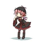  alternate_costume bad_id bad_pixiv_id chibi detached_sleeves dress fuuen_(akagaminanoka) gothic_lolita hat lolita_fashion lowres mystia_lorelei solo touhou 