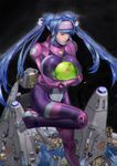  1girl absurdres armor armor_removed bad_end bad_id bad_pixiv_id bandana blue_hair bodysuit breasts capsule choi closed_eyes couple emblem engine floating giantess hairband headwear_removed helmet helmet_removed highres huge_breasts island_1 jetpack klan_klein long_hair maclone macross macross_frontier meltrandi mikhail_buran mourning multicolored multicolored_bodysuit multicolored_clothes nude orb pilot_suit pink_bodysuit planet pointy_ears purple_bodysuit realistic s.m.s. shooting_star size_difference skin_tight space space_craft spacesuit spoilers twintails very_long_hair zentradi zero_gravity 