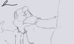  animated avian bird carbondieoxside cum cum_string duck erection male male/male open_mouth oral oral_penetration orgasm penetration penis saliva simple_background sketch tongue 