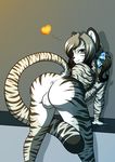  &lt;3 2016 absurd_res anthro anus backsack balls big_butt butt feline fur girly hair_ribbon hi_res looking_back male mammal pigtails presenting presenting_hindquarters rearhwhitetail ribbons simple_background solo striped_fur stripes tiger twintails_(disambiguation) white_fur white_tiger whitetail 