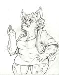  anthro big_breasts black_and_white breasts cat claws cleavage clothed clothing dress feline mammal mon311 monochrome ms._rufus multi_breast poppy_opossum solo 