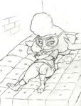  anthro bed black_and_white caprine crossed_arms dawn_bellwether disney eyewear female frown glasses looking_away mammal mon311 monochrome pomf sheep solo zootopia 