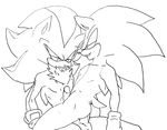  anal anal_penetration anthro black_and_white blush butt chest_tuft cowgirl_position darkpitsgirl duo erection glans hedgehog male male/male mammal monochrome nude on_top penetration penis sex shadow shadow_the_hedgehog sonic_(series) sonic_the_hedgehog straddling tuft 