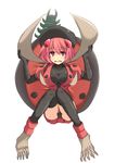  bug cross_(crossryou) elbow_gloves gloves insect ladybug md5_mismatch original personification red_eyes red_hair short_hair solo thighhighs 