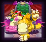  anthro anus areola avoid_posting balls barefoot big_balls big_breasts big_nipples big_penis bowletta bowser breasts butt chair claws cum cum_on_penis dickgirl dragon erection huge_balls huge_breasts hybrid hyper hyper_balls hyper_breasts hyper_penis intersex king koopa looking_at_viewer lying mario_and_luigi_(series) mario_bros nazuu-m0nster nintendo nipples nude on_floor on_side open_mouth orgasm pawpads paws penis presenting presenting_hindquarters presenting_pussy pussy raised_leg reptile royalty scalie sharp_claws sharp_teeth shell slightly_chubby smile solo spikes spread_legs spreading teeth throne toe_claws tongue tongue_out turtle vein veiny_penis video_games zerogiratina 