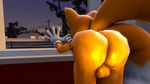  2016 3d_(artwork) animated anthro balls big_butt butt canine darksorm digital_media_(artwork) fox male mammal miles_prower nude solo sonic_(series) 