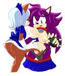  2016 anthro areola big_breasts breasts duo erect_nipples fan_character female female/female mobian_(species) nipples pussy ravnic sonic_(series) 