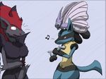  drawfag lucario nail_file nintendo pok&eacute;mon spikes venomoth video_games zoroark 