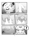  2016 anthro black_and_white blush breasts cat collar comic darkmirage dragonchu dragonchu_(character) fan_character feline female fingering fur greyscale hair hybrid mammal monochrome nintendo nude open_mouth pok&eacute;mon pussy quetzalli_(character) shocked sibling simple_background sis_(fyoshi) sister spread_legs spreading tongue vaginal vaginal_fingering video_games white_fur 
