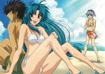  blue_hair chidori_kaname full_metal_panic sagara_sousuke swimsuit teletha_testarossa tessa_tesstarossa white_hair 