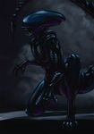  alien alien_(franchise) ambiguous_gender crouching glossy latex_(artist) rubber xeno xenomorph 