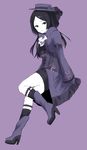  :o alternate_costume bad_id bad_pixiv_id black_eyes black_hair black_legwear black_ribbon black_skirt boots brooch coat corset cravat flower frills full_body fur_trim gloves hat hat_ribbon high_heel_boots high_heels jewelry kneehighs long_hair long_sleeves looking_at_viewer parted_lips pencil_skirt purple_background purple_coat purple_flower purple_footwear purple_gloves purple_hat purple_rose rakugaki_man ribbon rose simple_background skirt solo standing tsukimi_ren world_trigger 