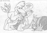  after_orgasm animal_genitalia anthro ass_up avian banjo-kazooie bird breegull cloaca cum cum_string dialogue domination duo english_text evil_face female female_domination forced group kazooie looking_back lying male male/female mascot messy mizzyam monochrome on_front open_mouth pencil_(artwork) penis saliva side_view speech_bubble standing struggling tail_grab tapering_penis text toucan toucan_sam traditional_media_(artwork) video_games 