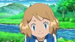  1girl animated animated_gif blush brown_hair pokemon pokemon_(anime) satoshi_(pokemon)_(cosplay) serena_(pokemon) smile tagme 