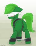  bdsm blindfold blush bondage bound doomf1sh equine fan_character female green_bean mammal my_little_pony pussy_juice 