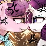  clash equine friendship_is_magic horn horse lumineko mammal my_little_pony pony rarity_(mlp) suri_polomare_(mlp) unicorn 