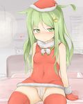  green_eyes green_hair kantai_collection nagatsuki_(kantai_collection) okiraku_nikku tagme 