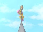  equine fluttershy_(mlp) horse mammal marsminer my_little_pony pony scared sky solo 