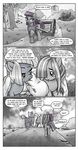  2016 anon blue_eyes butt cart clothed clothing comic dialogue earth_pony english_text equine female feral friendship_is_magic group hair horse human limestone_pie_(mlp) looking_down male mammal marble_pie_(mlp) maud_pie_(mlp) multicolored_hair my_little_pony outside pencils_(artist) pony purple_eyes purple_hair text two_tone_hair yellow_eyes 