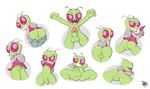  2016 absurd_res alien anus balls big_butt bottomless butt clothed clothing clothing_lift digital_media_(artwork) erection flaccid hi_res ikiki invader_zim looking_at_viewer lying male not_furry nude on_back pants_pull penis presenting presenting_hindquarters shirt shirt_lift smile spreading standing teeth tongue tongue_out undressing zim 