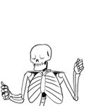  animated animated_skeleton bone dancing male skeleton solo undead unknown_artist 