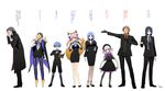  5boys animal_ears avicebron_(fate) black_hair blonde_hair blue_hair book brown_hair business_suit caster caster_(fate/zero) choker doll_joints fate/apocrypha fate/extra fate/extra_ccc fate/prototype fate/prototype:_fragments_of_blue_and_silver fate/stay_night fate/zero fate_(series) formal fox_ears fox_tail hans_christian_andersen_(fate) hat highres lineup long_coat mask multiple_boys multiple_girls necktie nursery_rhyme_(fate/extra) pantyhose paracelsus_(fate) pink_hair purple_hair ribbon shimaneko striped striped_legwear suit tail tamamo_(fate)_(all) tamamo_no_mae_(fate) translation_request white_hair william_shakespeare_(fate) 