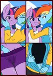  anthro clothed clothing comic duo equine female forced friendship_is_magic hair hi_res horn linedraweer lyndor mammal multicolored_hair my_little_pony navel open_mouth outside pegasus rainbow_dash_(mlp) rape saliva tongue tongue_out twilight_sparkle_(mlp) undressing unicorn wet wings 