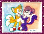  bow_tie canine clothing female fifi_la_fume fox gloves male mammal silversimba01 skunk sneakers tiny_toon_adventures warner_brothers 