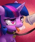  animal_genitalia animal_penis blush chromaskunk collar equine_penis friendship_is_magic horn mammal my_little_pony penis pet stoic5 tongue tongue_out twilight_sparkle_(mlp) 