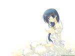  blue_hair comic_party dress hasebe_aya highres solo wallpaper wedding_dress 