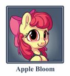  2016 apple_bloom_(mlp) blush bobdude0 bow clothing earth_pony english_text equine female feral friendship_is_magic hair hi_res horse looking_at_viewer mammal my_little_pony pony red_hair smile solo text young 