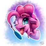  2016 blue_eyes candy earth_pony equine female feral food friendship_is_magic hair horse lollipop mammal my_little_pony one_eye_closed open_mouth pink_hair pinkie_pie_(mlp) pony solo tongue tongue_out tsitra360 