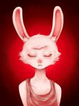  animated anthro big_ears blood blush cloathing clothing crying_blood eye_of_horus eyes_closed female flat_chested freckles fur lagomorph looking_at_viewer mammal multi_eye ouch rabbit red_eyes ruby_(rq) ruby_quest solo spoiler thiefofstarz third_eye white_body white_fur 