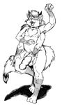  balls big_penis canine demon fox horn male mammal masturbation multi_arm multi_limb nude penis simple_background tincrash 