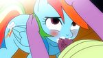  2016 animated blush cum cum_in_mouth cum_inside cutie_mark duo equine erection faceless_male fantasyblade feathered_wings feathers female feral friendship_is_magic hair interspecies male male/female mammal multicolored_hair my_little_pony oral pegasus penis rainbow_dash_(mlp) rainbow_hair sex wings 
