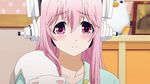  animated animated_gif pink_eyes pink_hair red_eyes soniani super_sonico tagme 