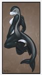  2013 abstract_background anthro black_eyes blue_sclera breasts cetacean dolphin featureless_breasts female humanoid_feet looking_back mammal marine pussy redraptor16 side_boob solo 