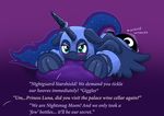  blush caroo costume cutie_mark equine female friendship_is_magic hooves horn lying mammal my_little_pony pillow princess_luna_(mlp) solo winged_unicorn wings 