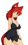  2016 animal_humanoid breasts canine cleavage clothed clothing female fox fox_humanoid hair heterochromia humanoid kaitlin mammal nightgown red_hair skecchiart solo 
