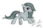  2015 cutie_mark earth_pony equine female feral friendship_is_magic fur grey_fur grey_hair hair horse inkybeaker looking_at_viewer mammal marble_pie_(mlp) my_little_pony pony purple_eyes simple_background smile solo white_background 