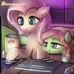  chips_(disambiguation) computer drugs equine fluttershy_(mlp) friendship_is_magic horse keyboard lava_lamp lumineko mammal marijuana mouse_(disambiguation) my_little_pony pony table tree_hugger_(mlp) windows 