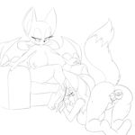  2016 anthro areola bat big_breasts breasts canine duo erect_nipples fan_character female foot_fetish fox huge_breasts mammal nipples nude pussy ravnic rouge_the_bat sonic_(series) 